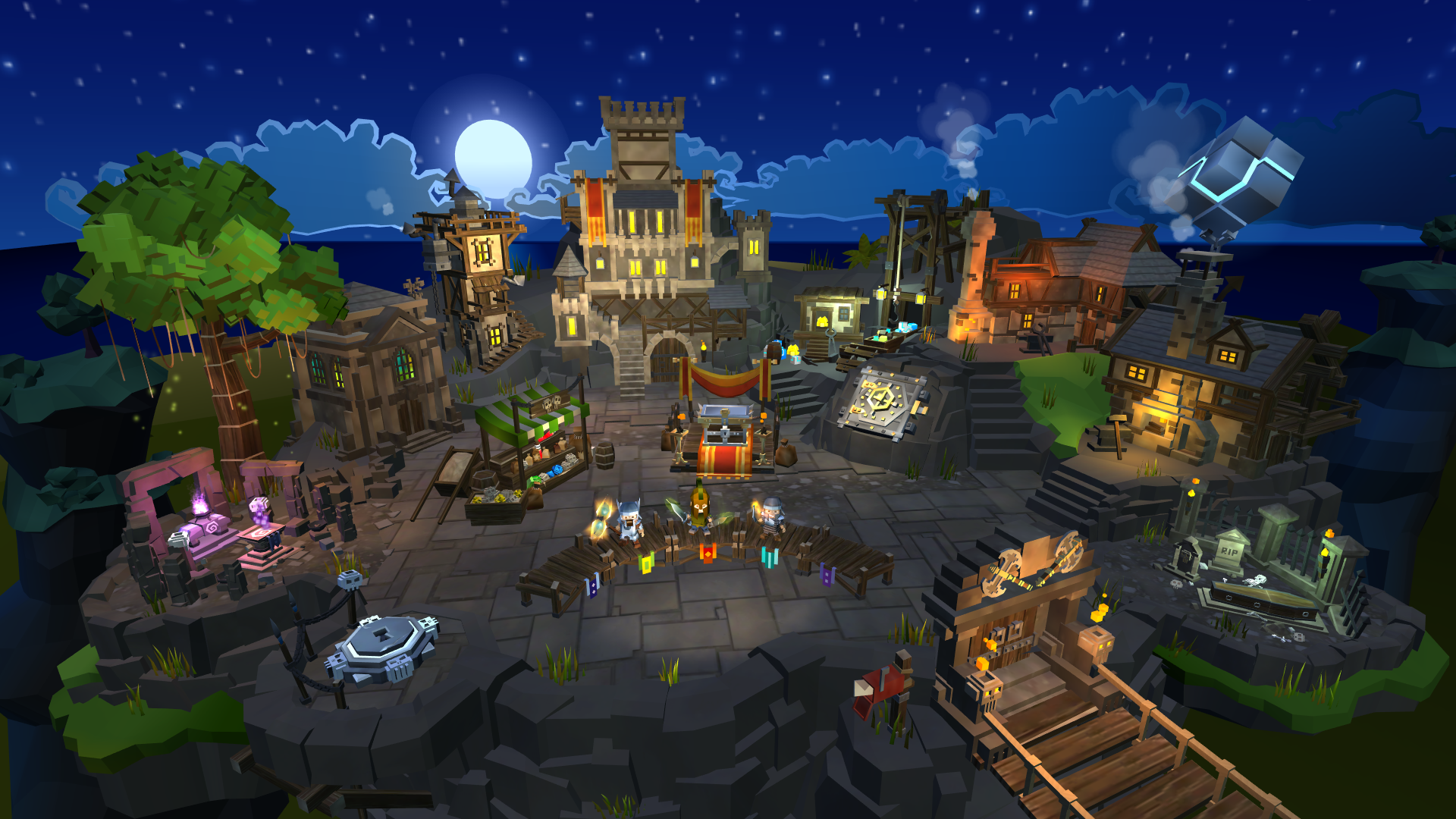 An over-world view of action RPG Legacy Quest.