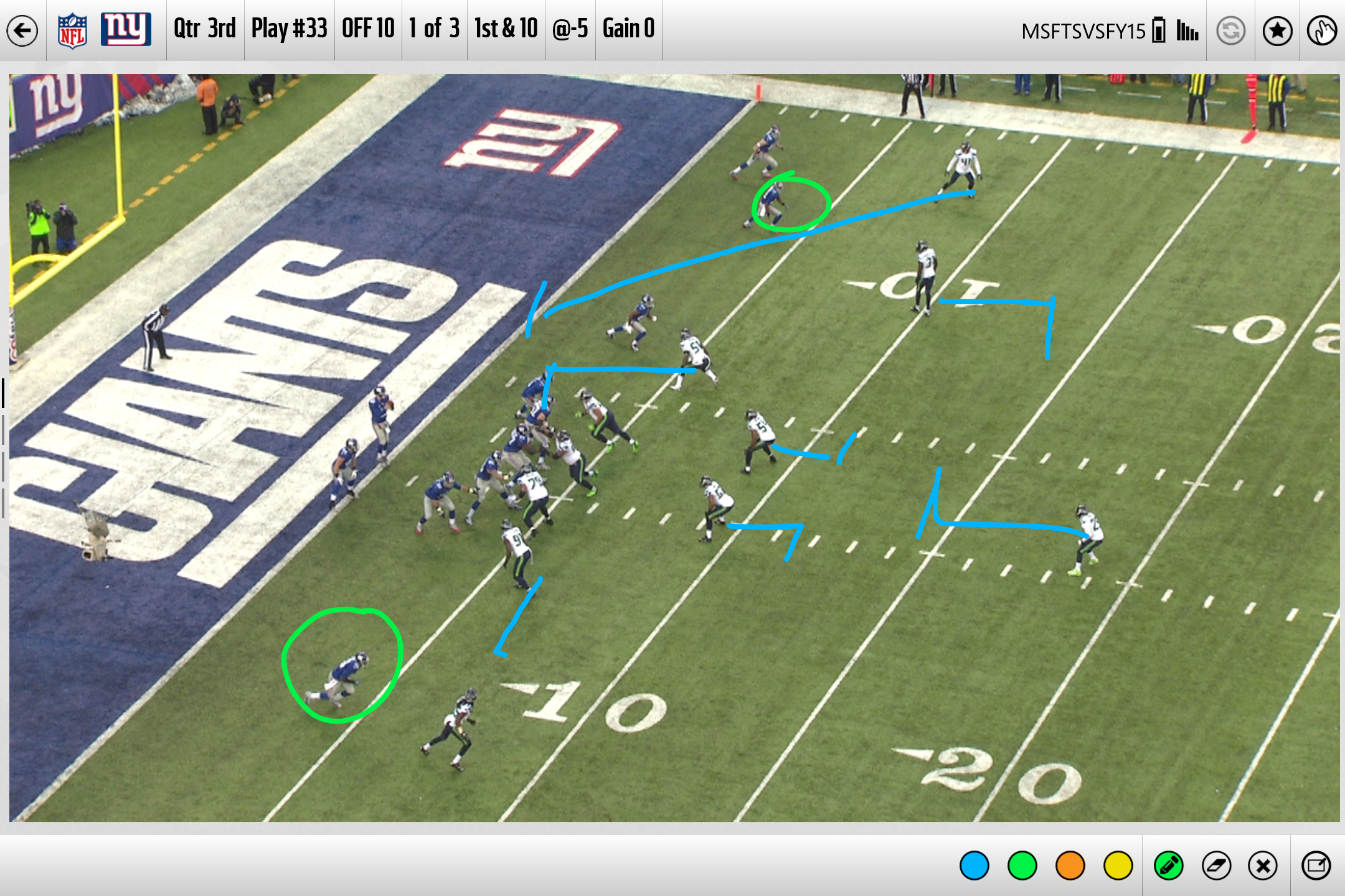 The Sideline Viewing System for NFL teams on the Surface Pro 3.