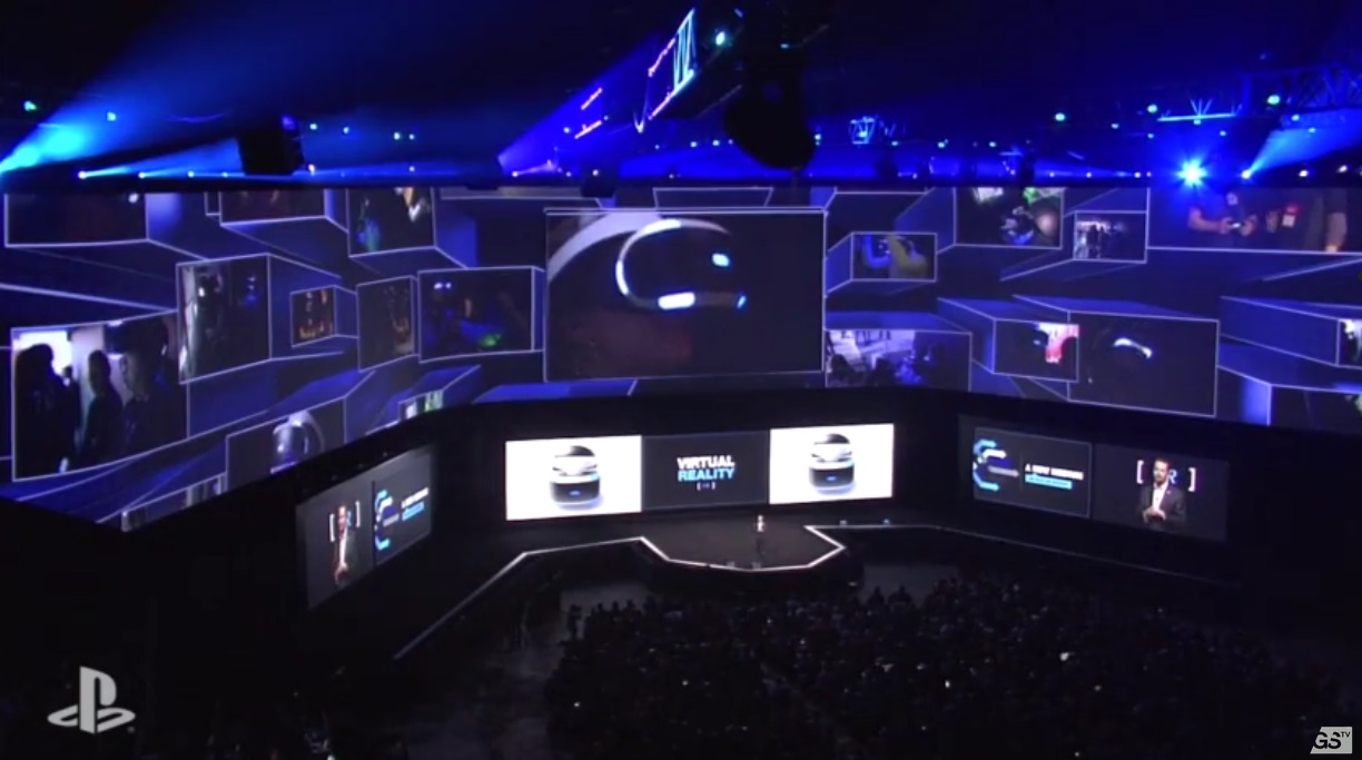 President and Group CEO of Sony Computer Entertainment Andrew House talks about the virtual reality headset Morpheus at Sony's E3 2015 press conference.