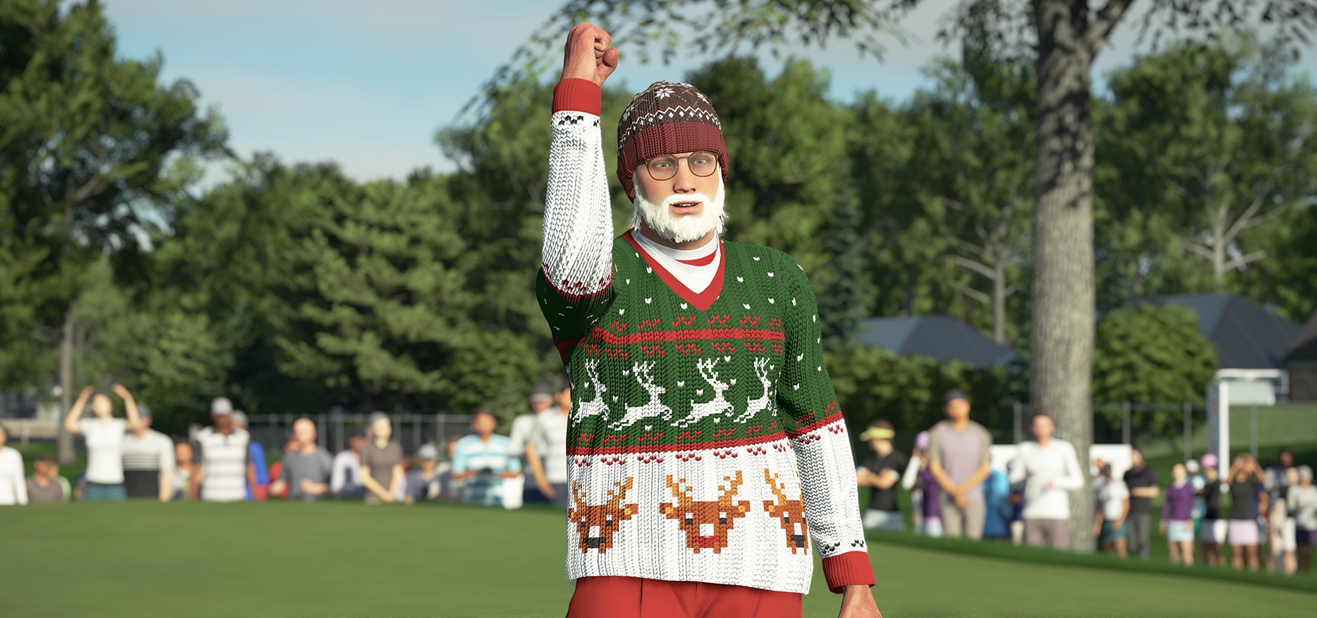 Santa Claus is coming ... to the clubhouse.