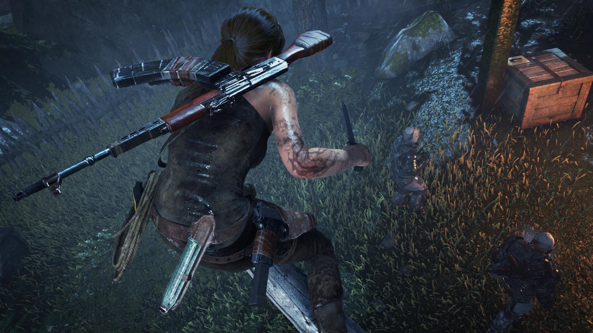 Lara Croft is a combat expert in Rise of the Tomb Raider.