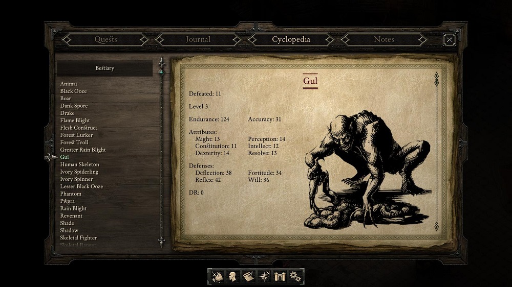 The artwork for the Bestiary looks right out of a 1st edition AD&D Forgotten Realms book.