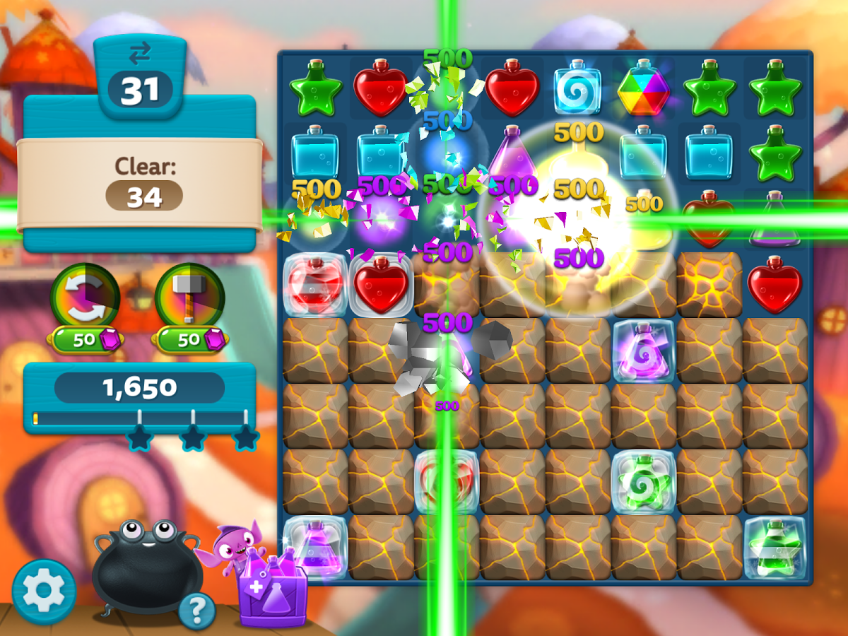 Potion Pop does nothing to stand out in the throng of match-3 puzzle games on mobile.