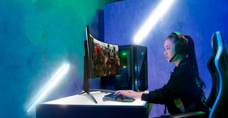 Predator X34X OLED 34-inch curved monitor.