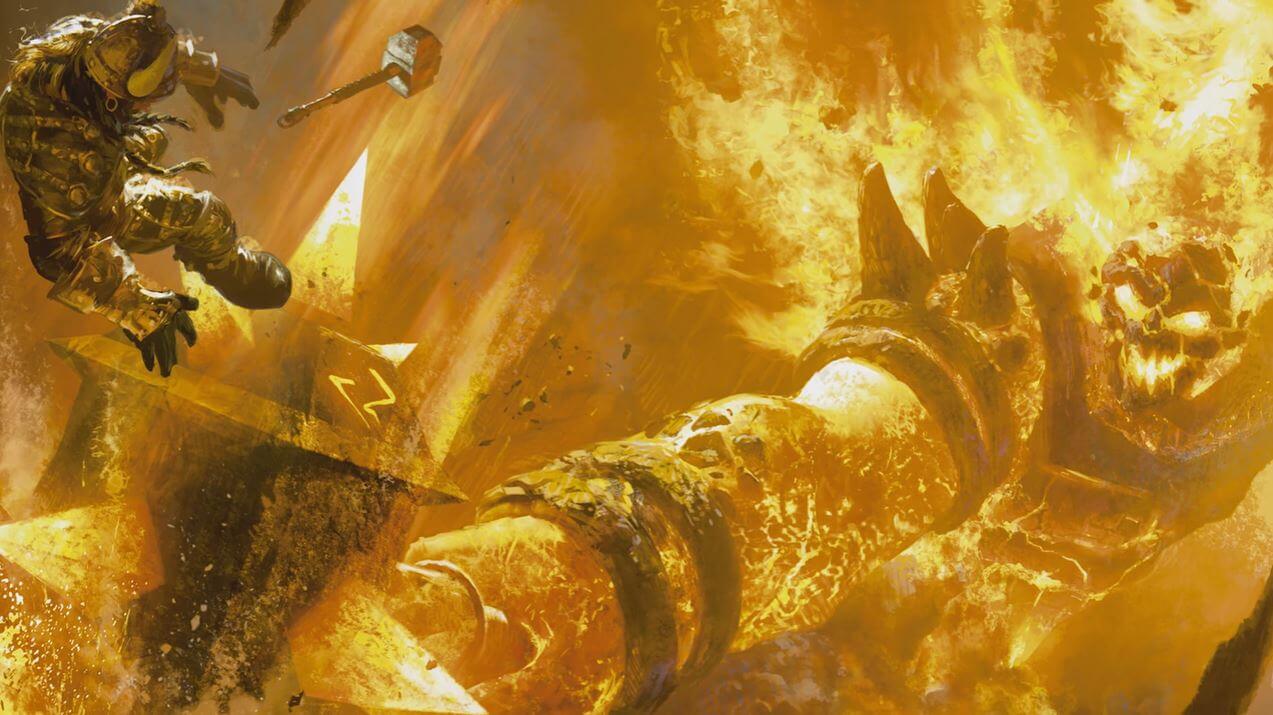 Artwork of Ragnaros in World of Warcraft.