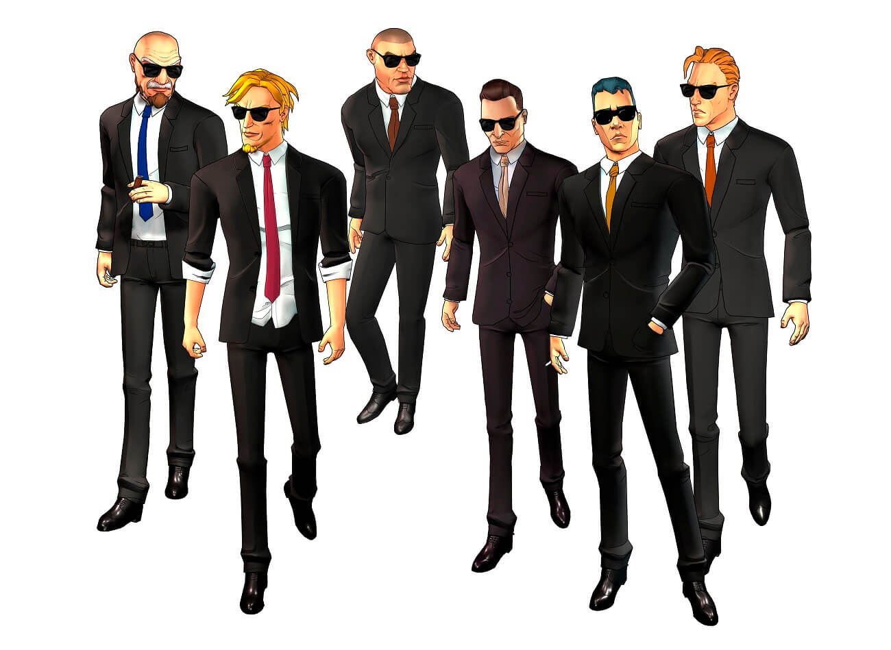 Reservoir Dogs Full Character Poses