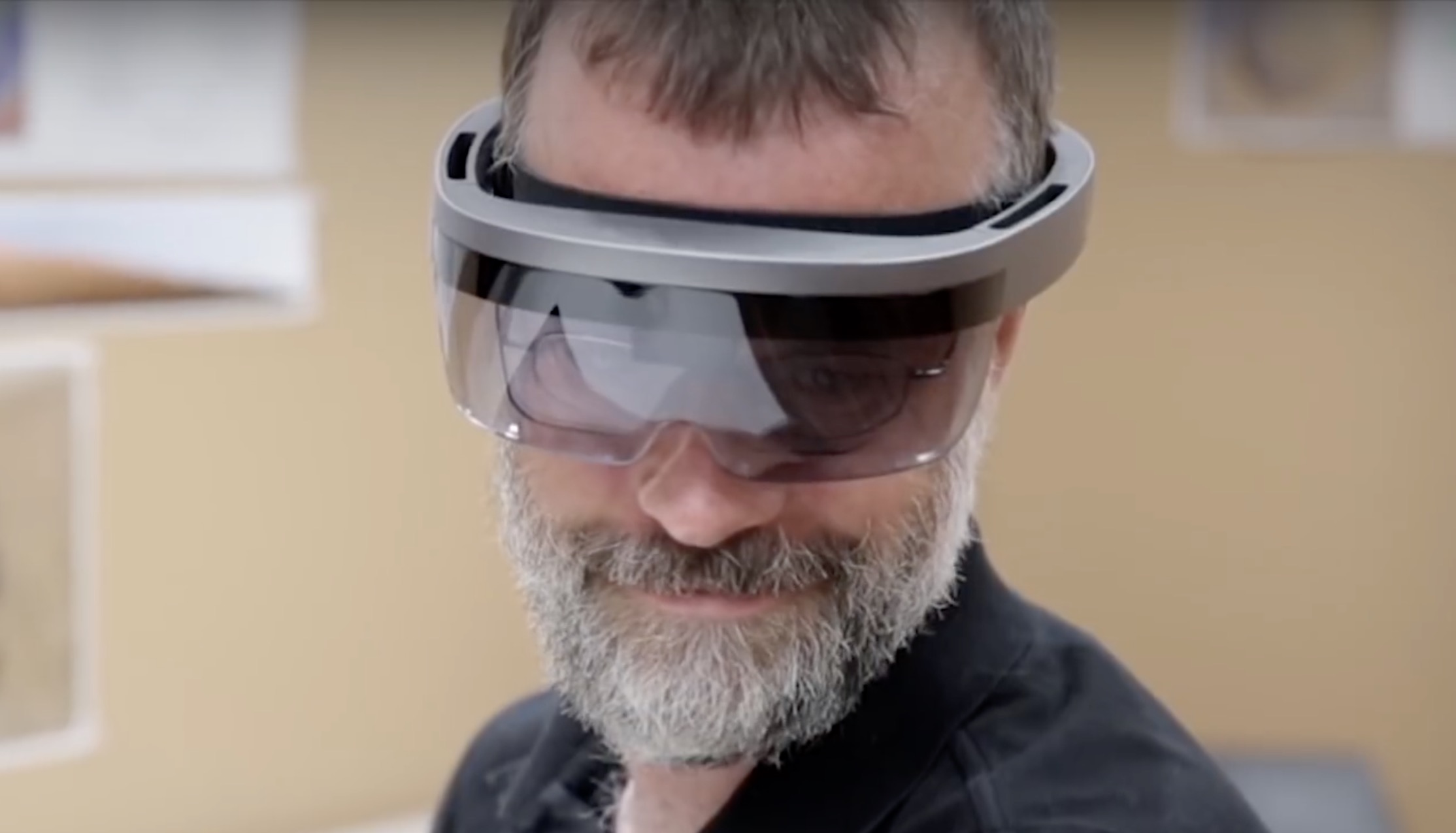 A NASA video appears to show a prototype version of Microsoft's HoloLens.