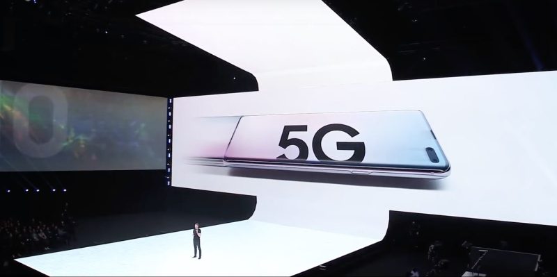 Verizon CEO Hans Vestberg announces Samsung's Galaxy S10 5G is coming first to his 5G network.