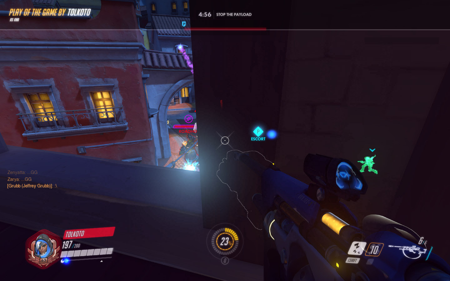Ana can be vulnerable, so sometimes you need to hide.