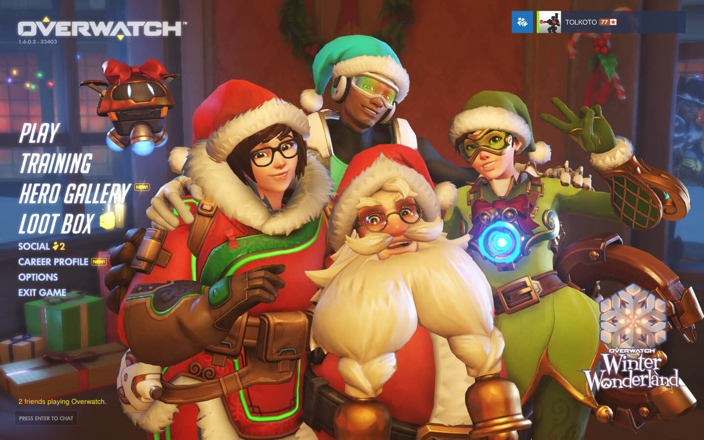 Overwatch is celebrating Christmas.