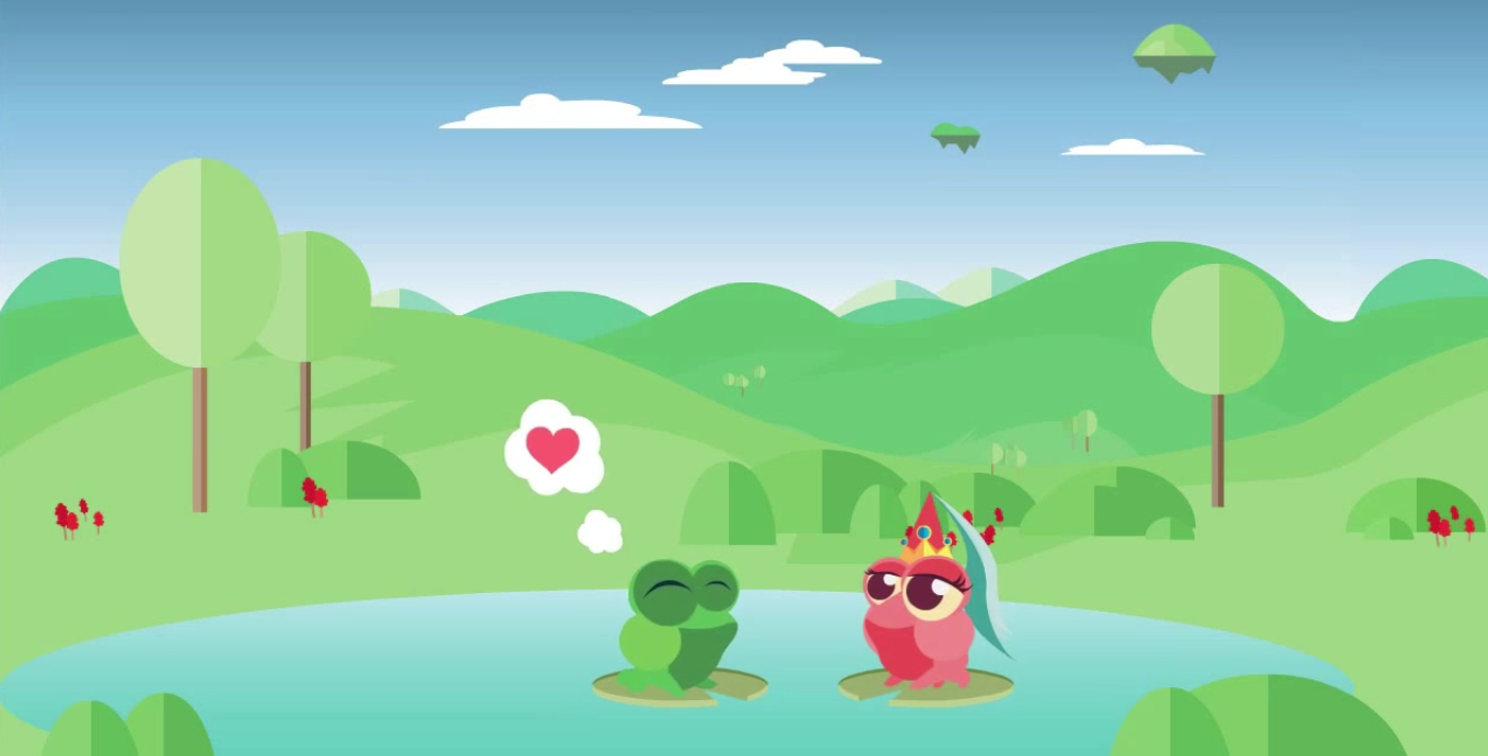 Skip makes a pretty cute hero.
