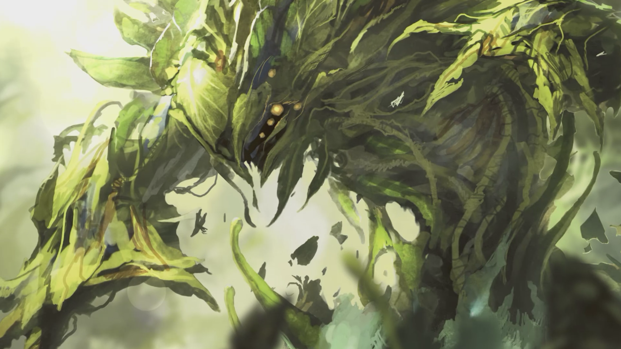 A Vengevine from Magic: The Gathering.