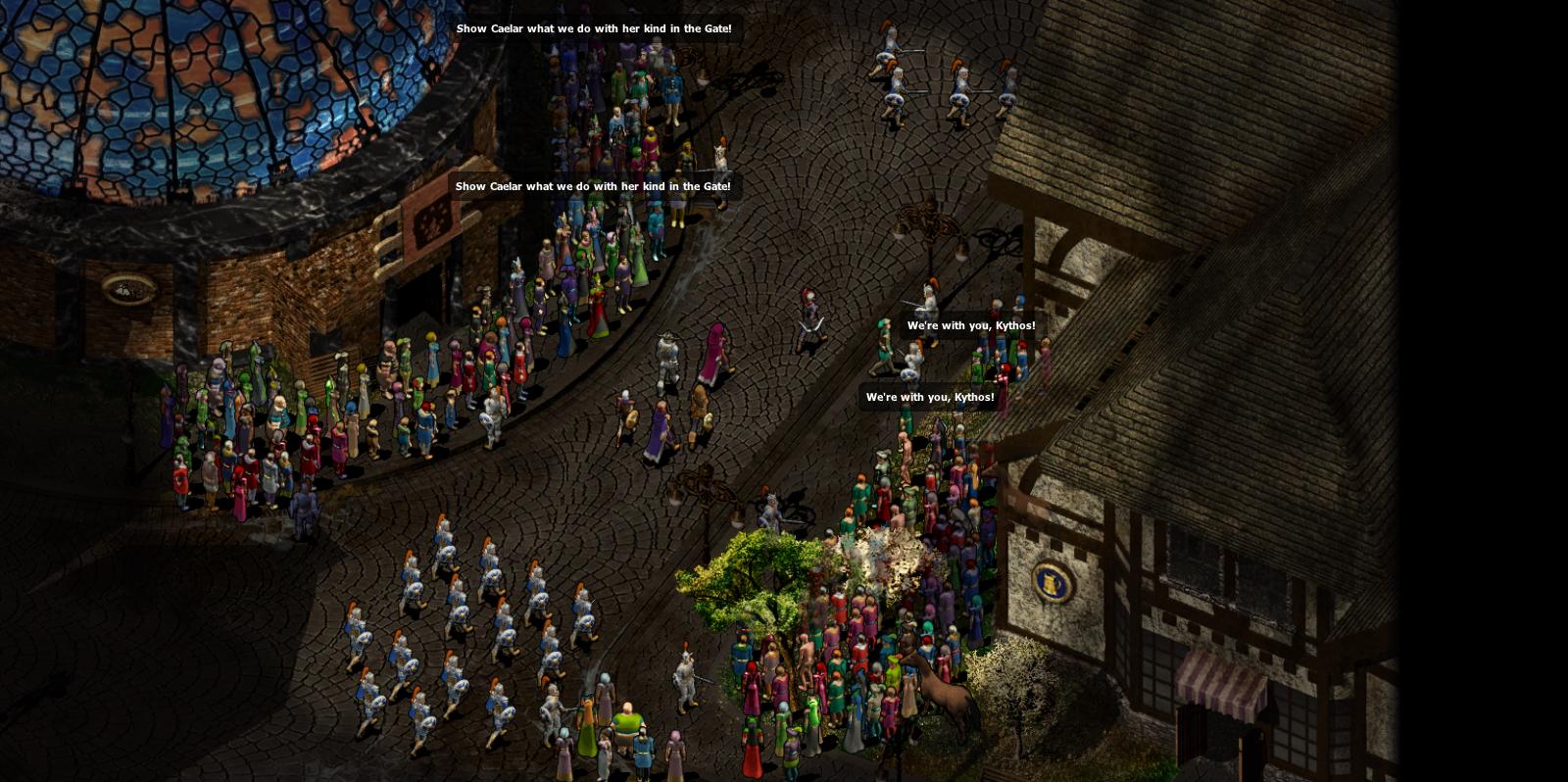 Another change Beamdog has made to the Infinity Engine: It can show many more people now at once.