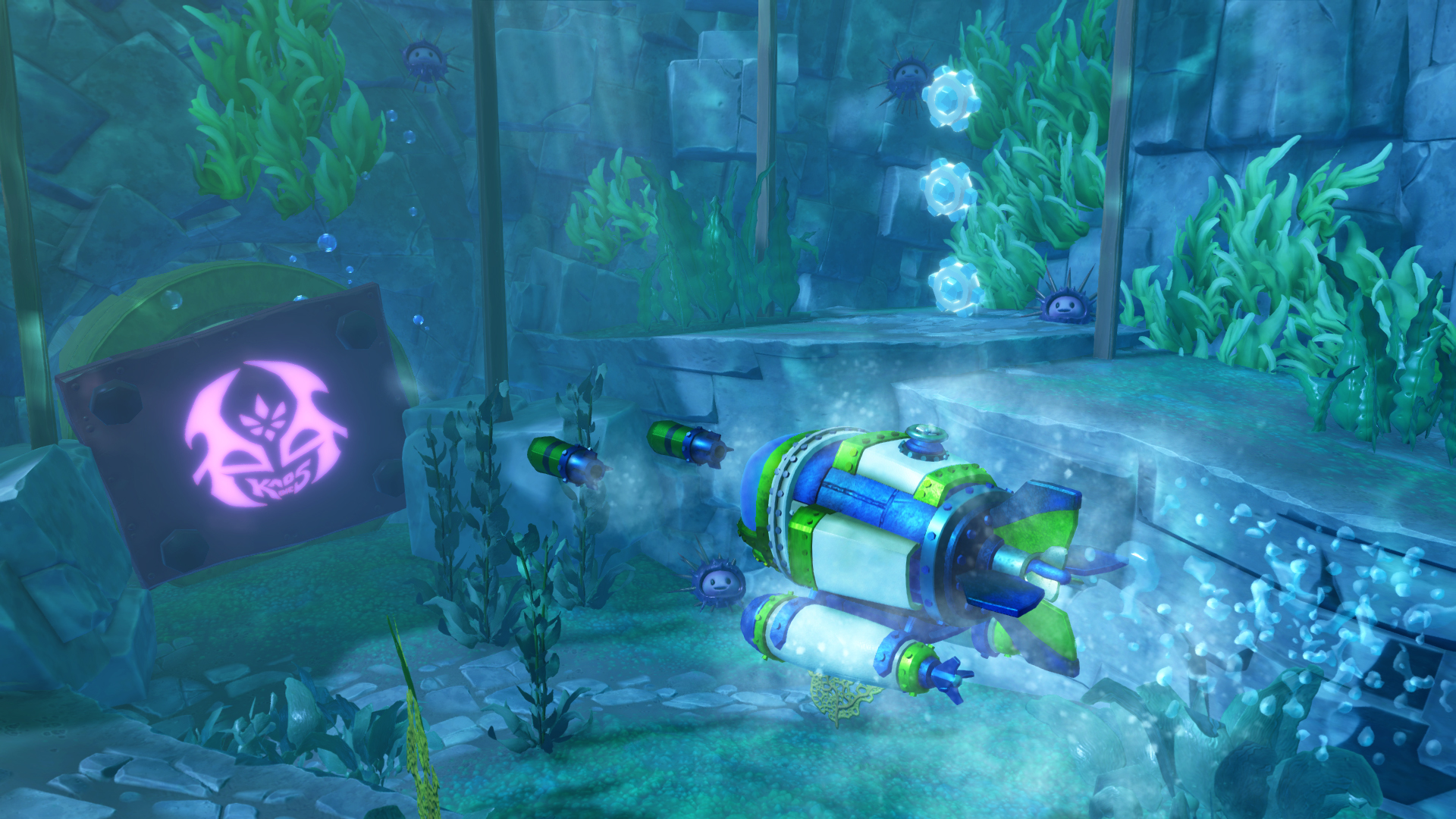 The sea vehicles can even travel underwater.
