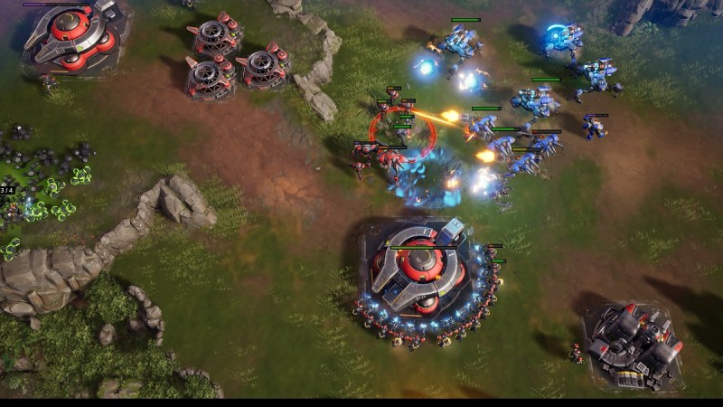 An exclusive screen of Stormgate combat.