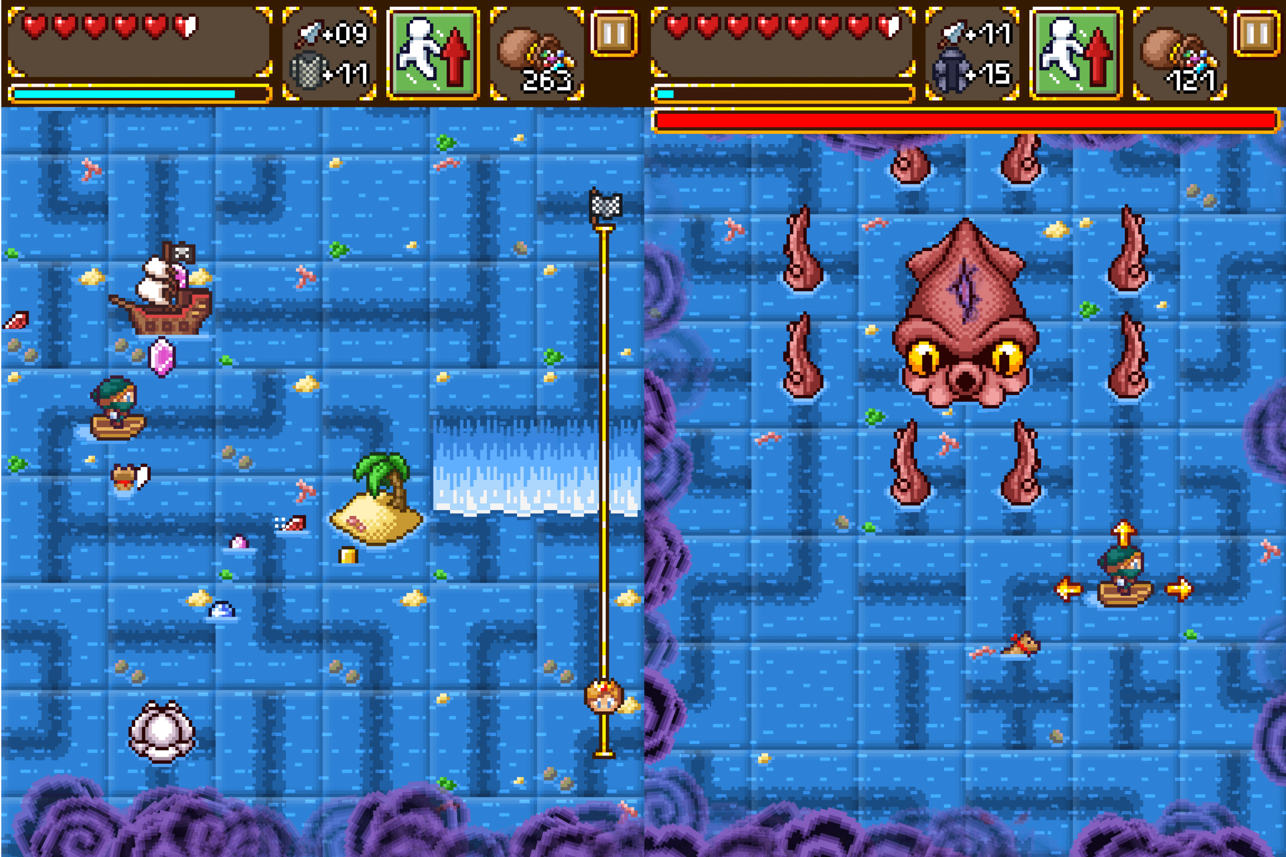 This water level is fantastic. It even comes with little pirate ships to fight.