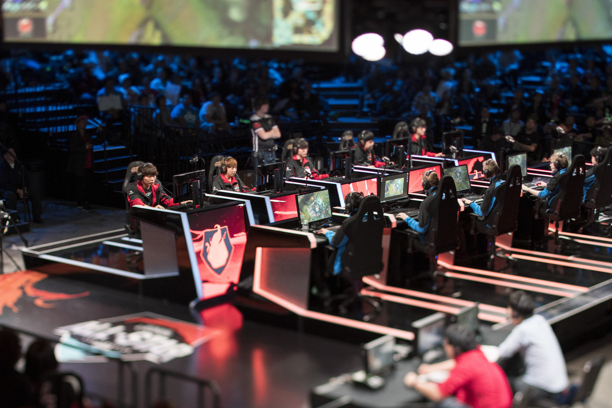 Team Fire competes at the 2015 League of Legends world championships.