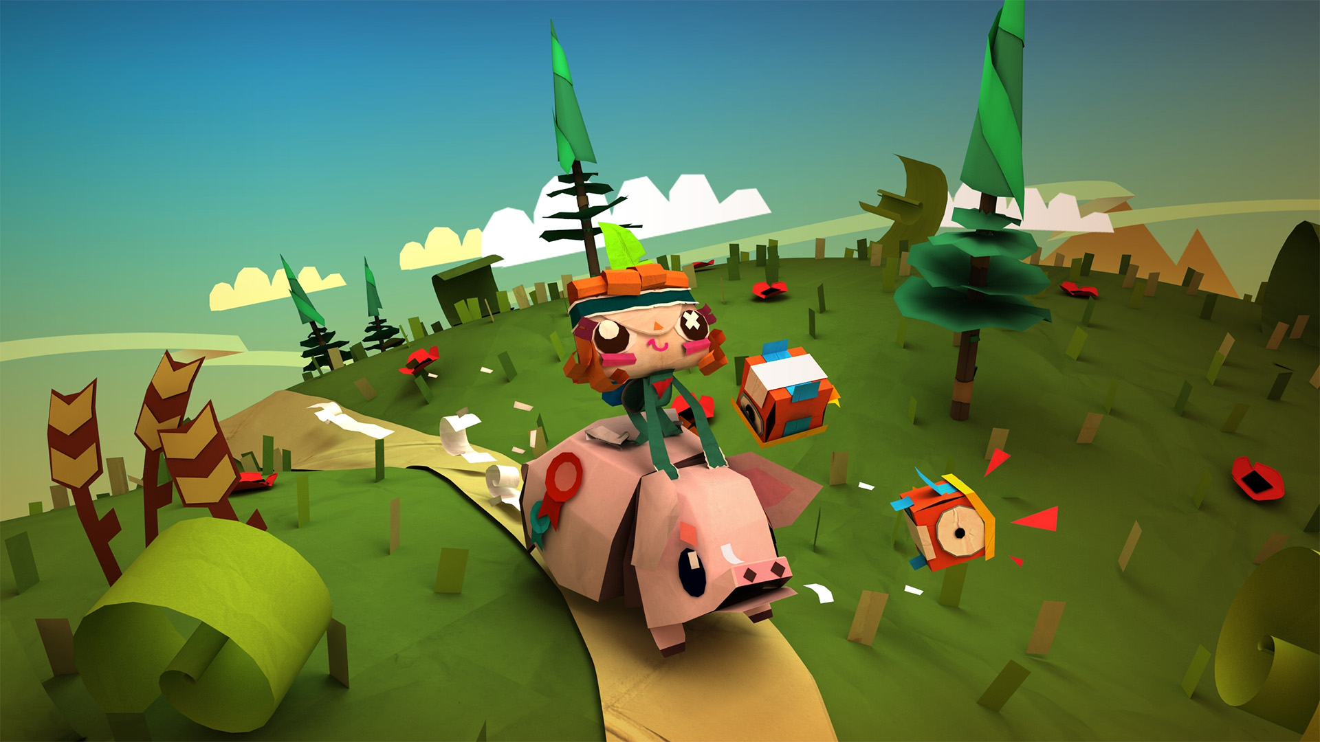Riding a pig like a boss.