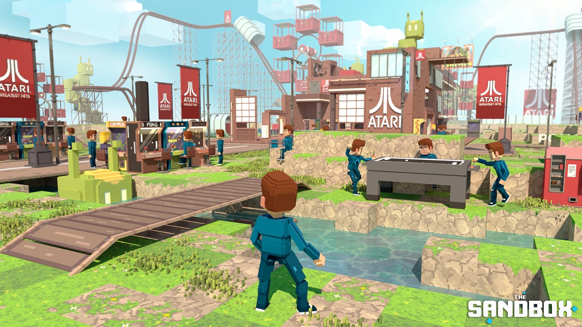 A preview of Atari Land in The Sandbox
