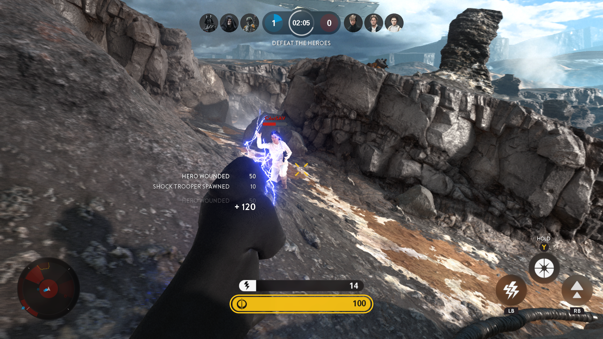 Your lighting has a short range, but don't get too close.