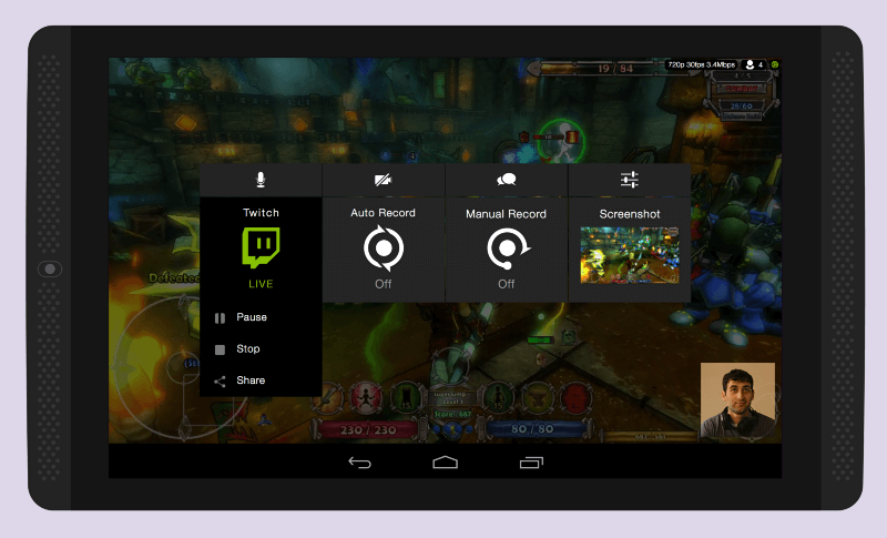 Nvidia Share on Shield.