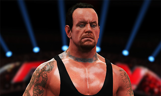 The Undertaker looks like an old man these days, but at least he isn't just a bunch of different-color pixels smashed together anymore.