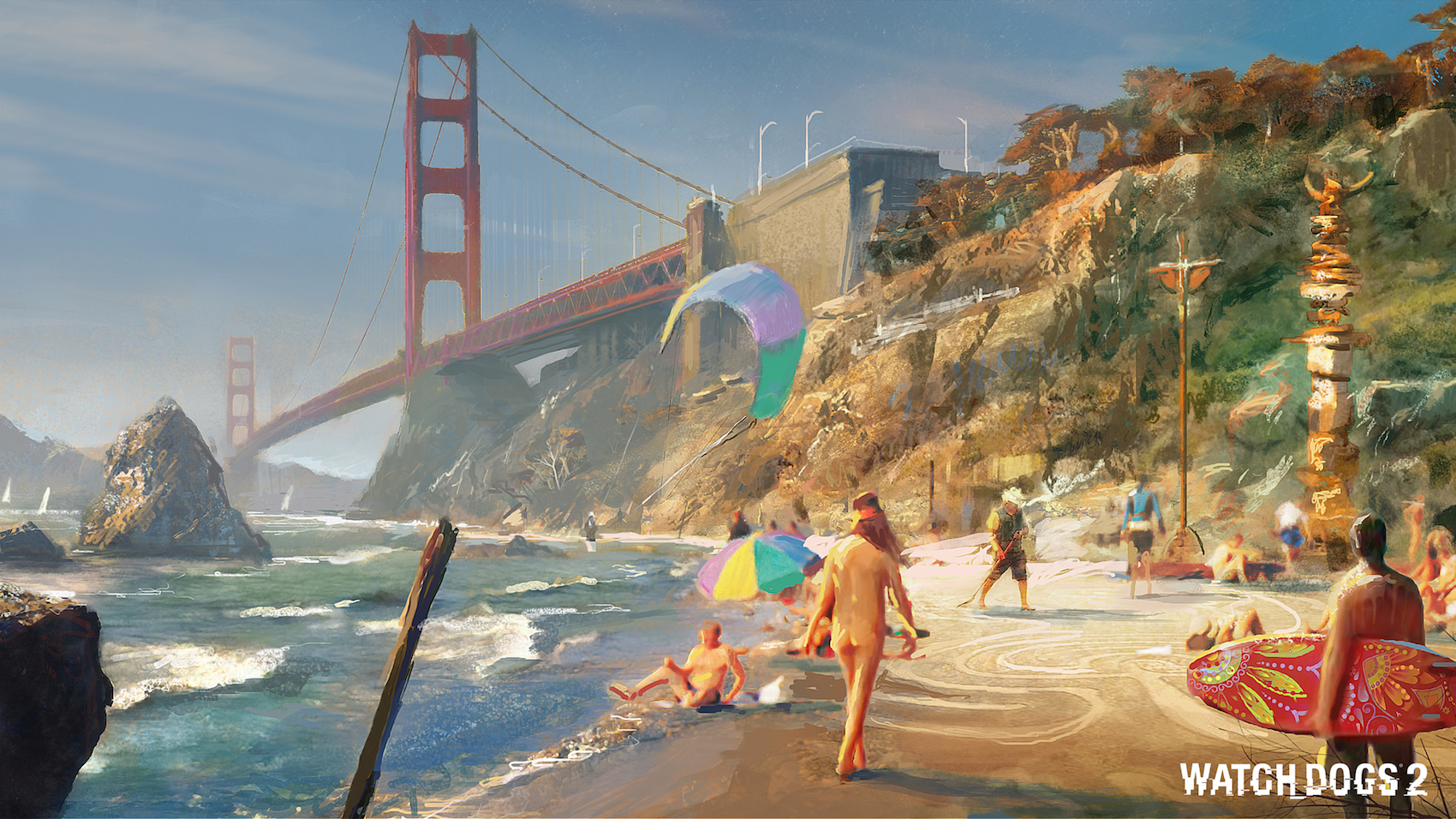 Watch Dogs 2: Baker Beach concept art