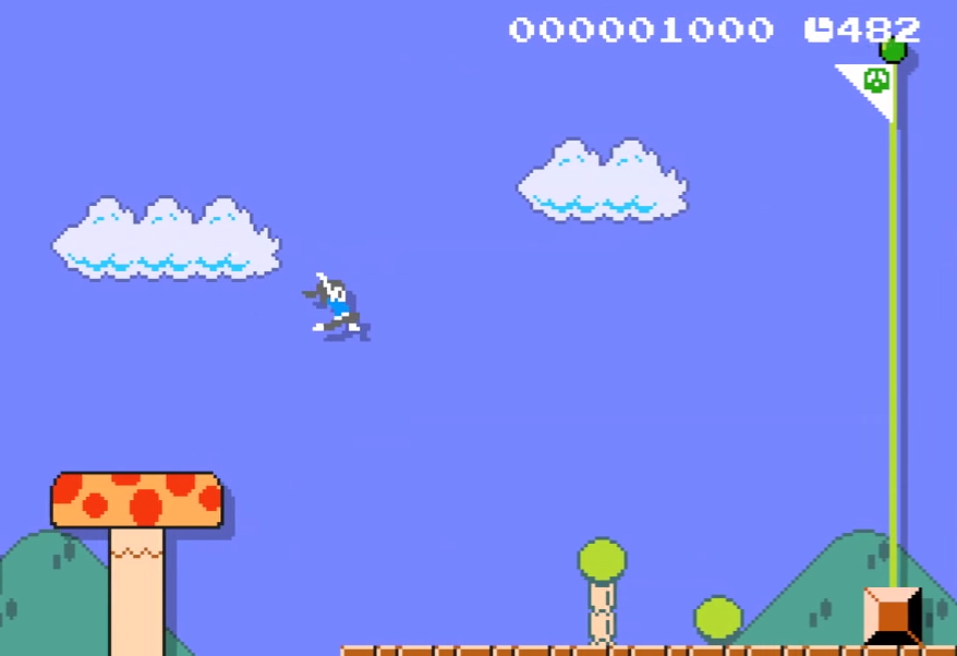I want to play as the Wii Fit Trainer in Super Mario Bros.!