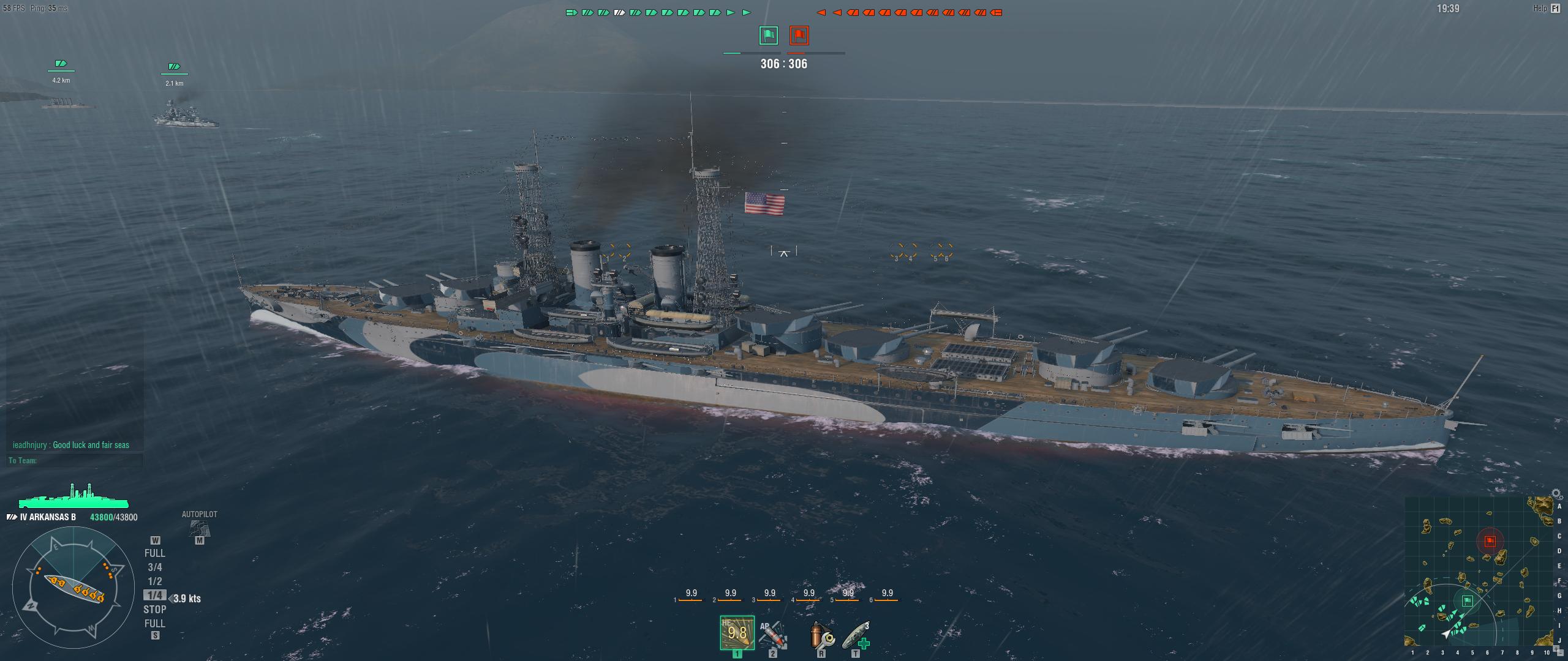 The Arkansas is a World War I dreadnought design.