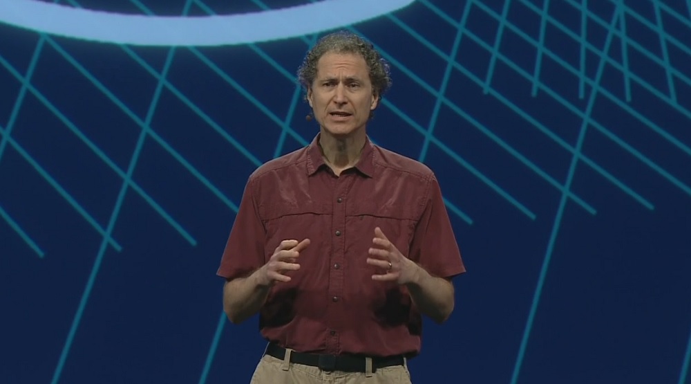 Mike Abrash, chief scientist of Oculus VR, at F8.