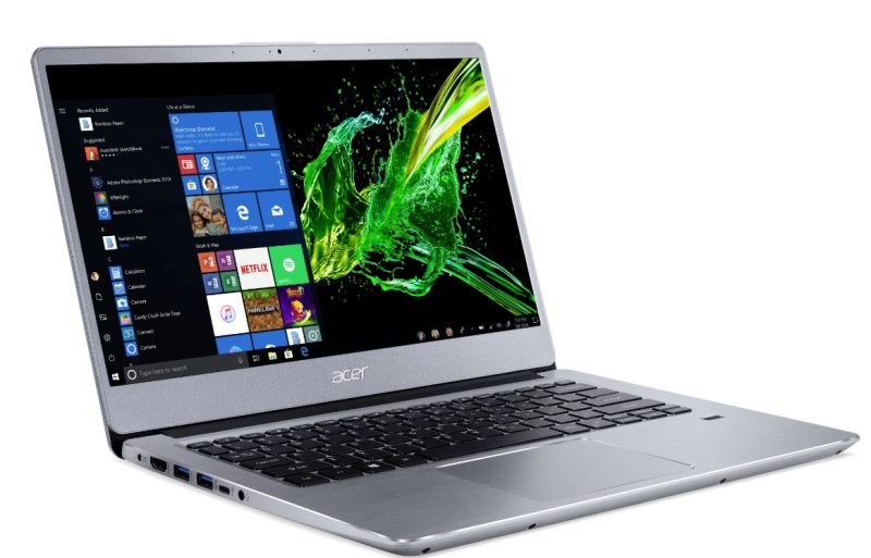 Acer's Swift 3 productivity laptop users an AMD Ryzen Mobile processor.