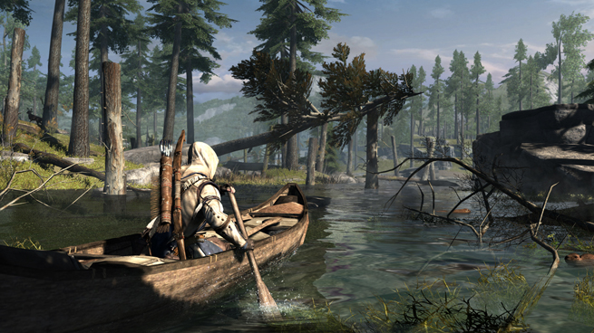 Assassin's Creed 3_Frontier_Canoe