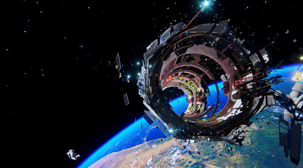 Your space suit is leaking air, and your space ship is toast in Adr1ft.