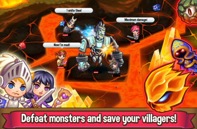 Adventure Town lets you build a village and defend it from monsters.