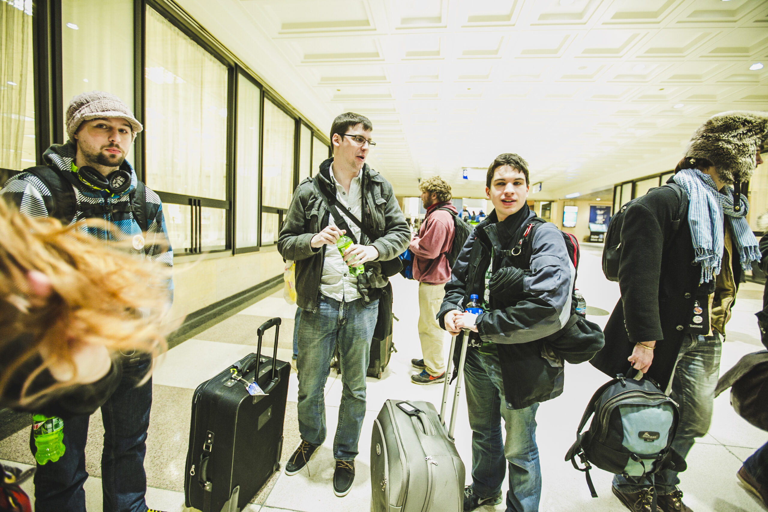 Train Jam attendees are prepared for the long ride to GDC 2015.