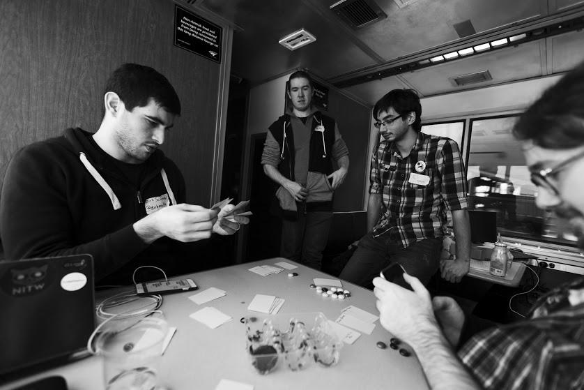 Train Jam attendees are able to exchange ideas, fueling creativity.