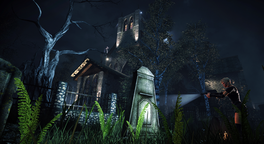 Alone in the Dark: Illumination exterior church witch