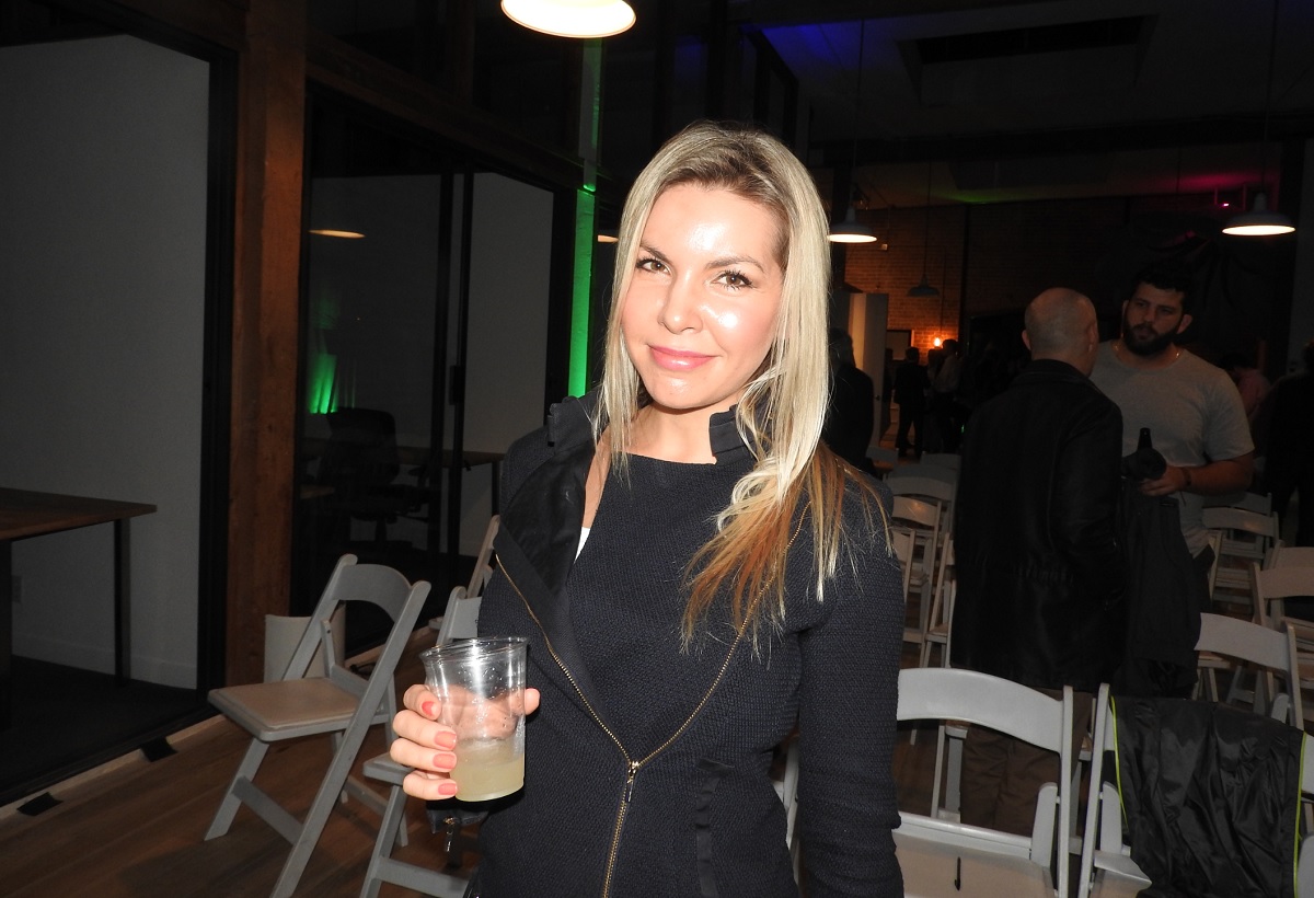 Amber Cordeaux of Humense came from Australia to the Upload Collective event.