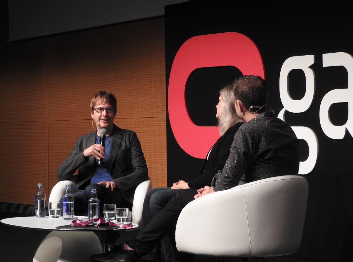 Mark Cerny (left) and Amy Hennig (middle) crossed paths at Naughty Dog.