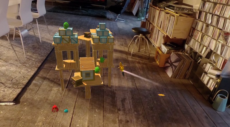 Angry Birds on Magic Leap.