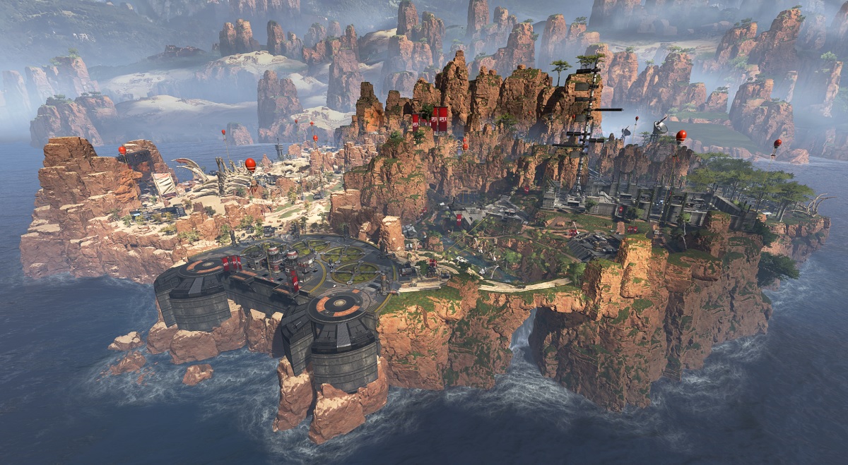 The Kings Canyon battle royale map in Apex Legends.