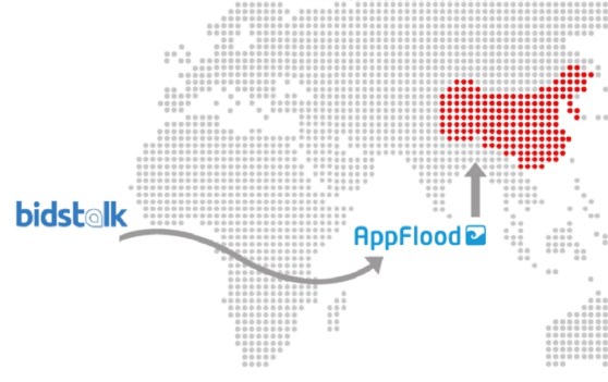 AppFlood teams up with Bidstalk on mobile ads for apps in China.