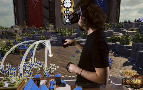Stand in the battlefield in Brass Tactics VR strategy game.