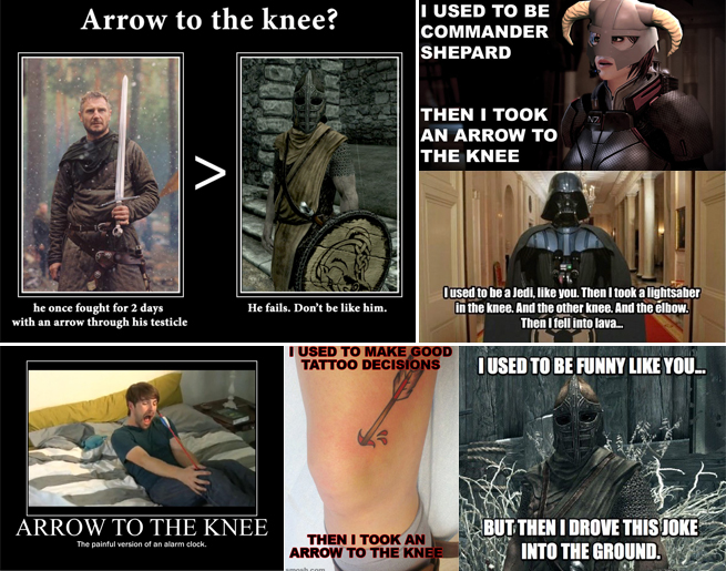 Arrow to the knee