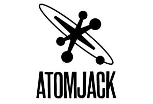 The logo for the new studio AtomJack.