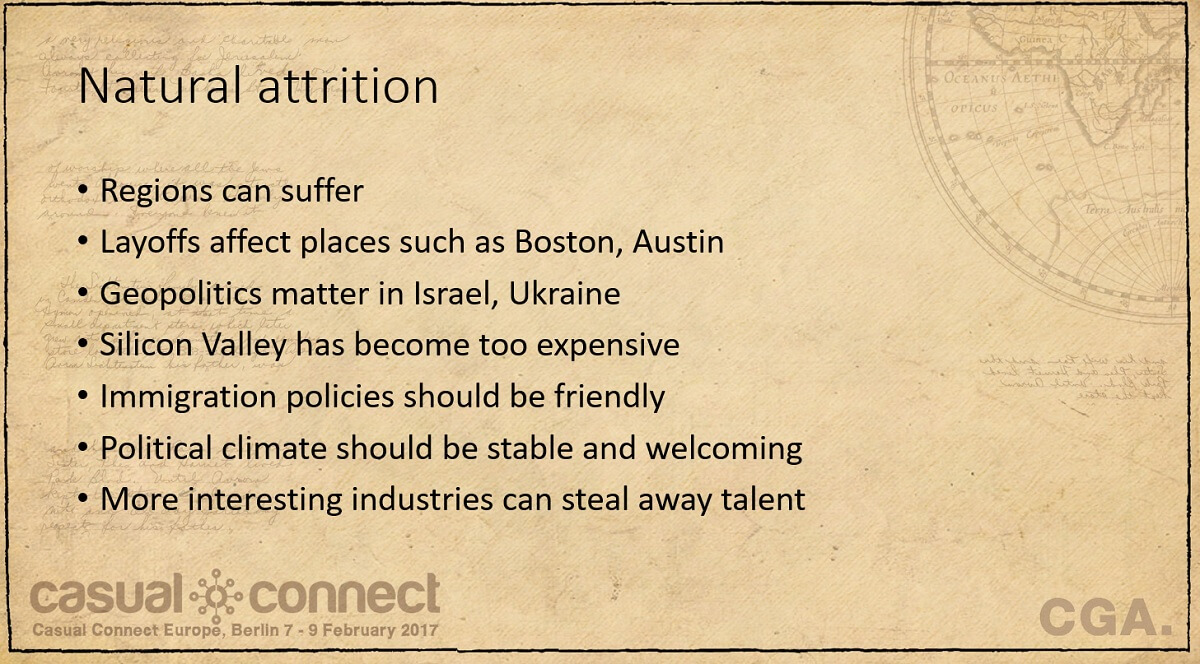 Reasons why a game region can fizzle.