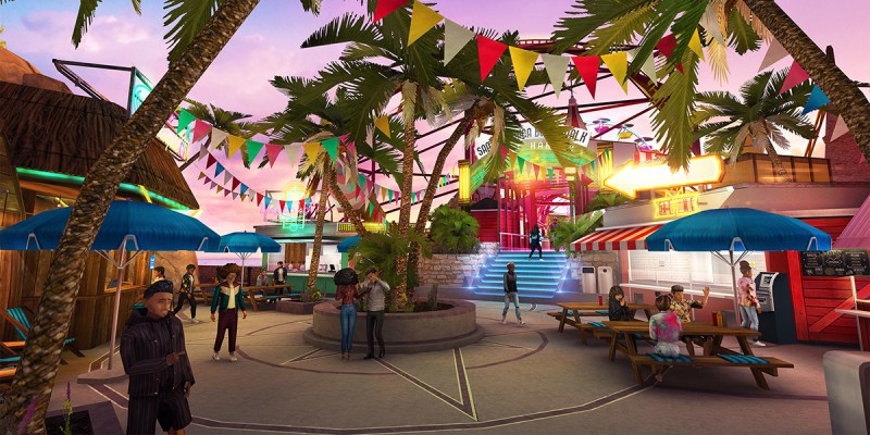 A plaza in Avakin Life