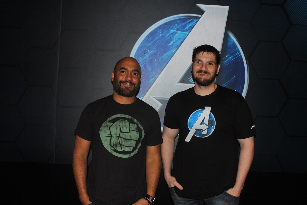 Vincent Napoli (left), lead combat designerShaun Escayg director