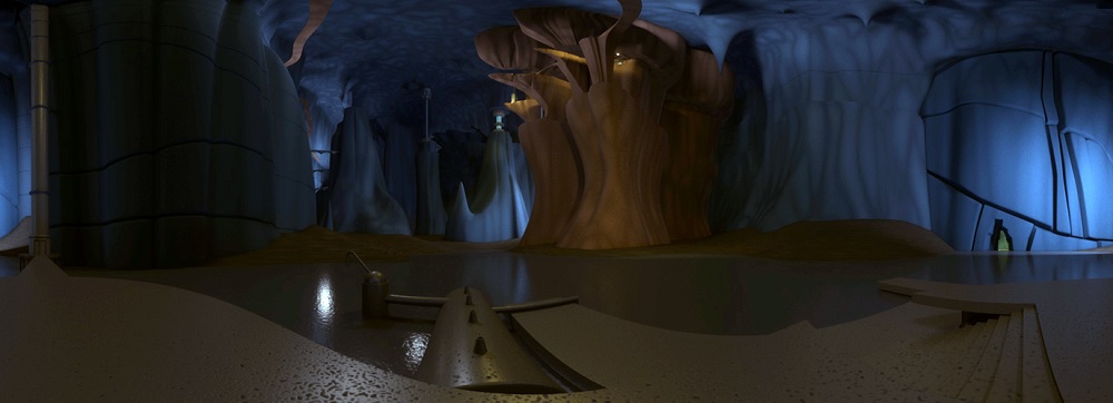 Explore the Batcave with holographic video