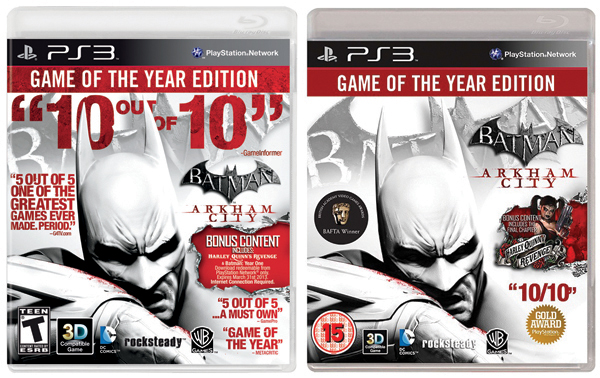 Batman Arkham City GotYs